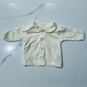 Charming Cream Button Down Kids Shirt